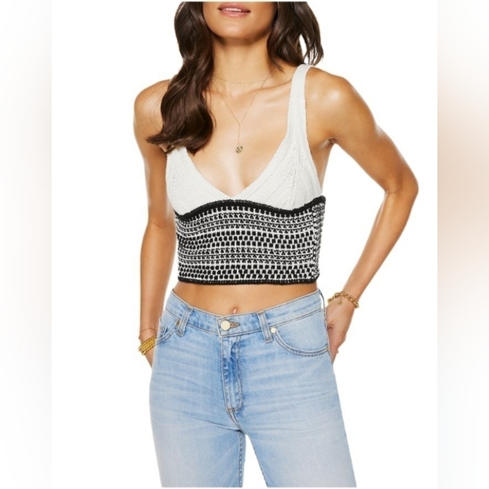 Ramy Brook Jenna cropped knit top.